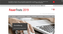 Desktop Screenshot of feuertrutz-messe.de